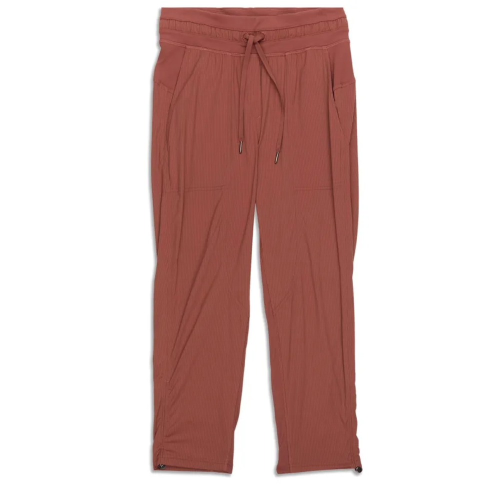 Womens Lululemon Dance Studio Mid-Rise Pant Brown Cropped Jogger Pants Size 2